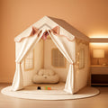 Large Kids Play Tent with Lights and Padded Mat, 51 Inch-0