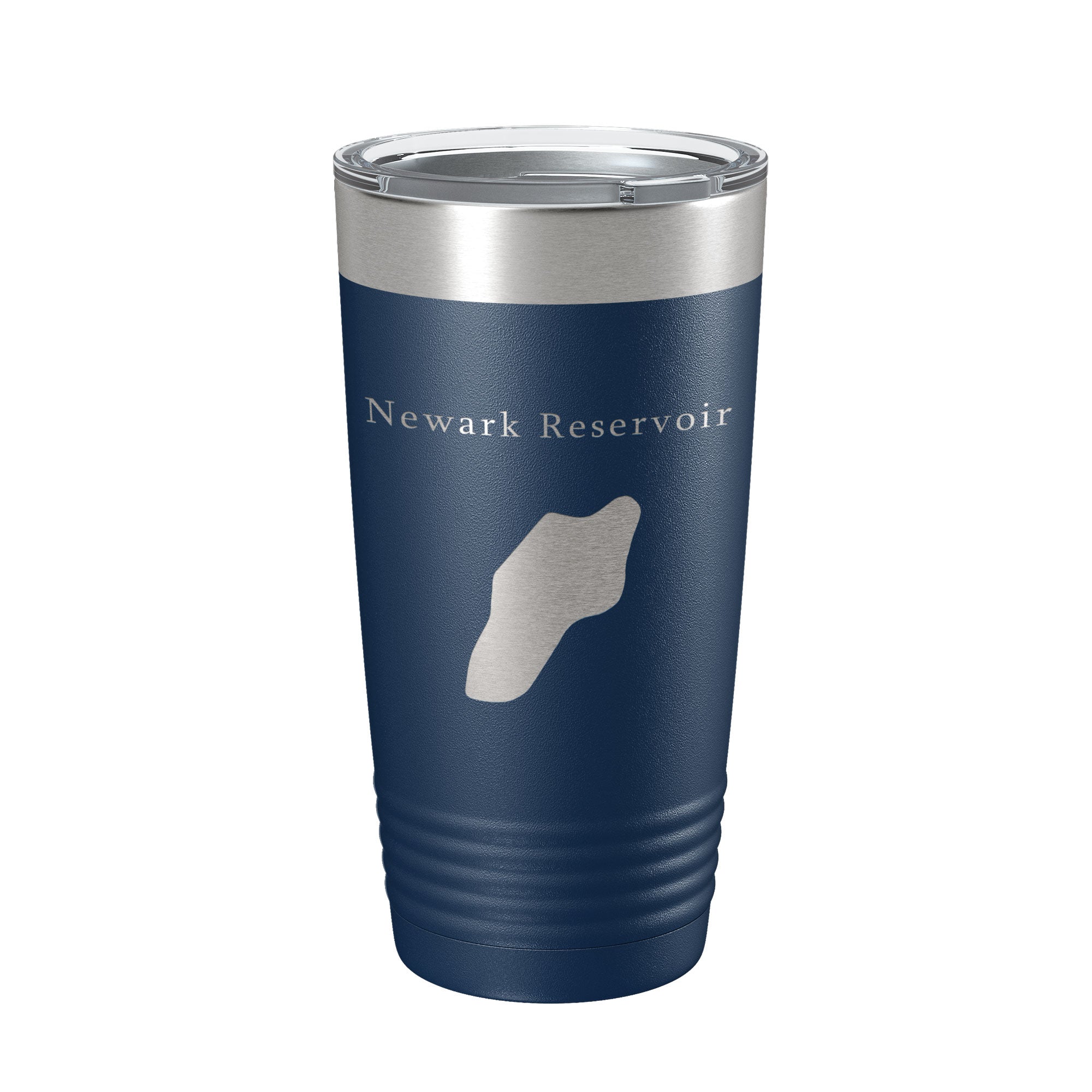 Newark Reservoir Tumbler Lake Map Travel Mug Insulated Laser Engraved Coffee Cup Delaware 20 oz-2