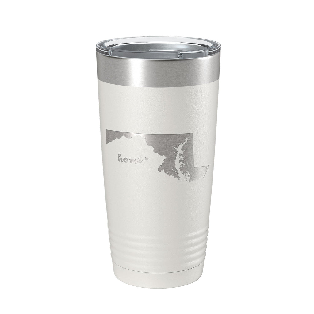 Maryland Tumbler Home State Travel Mug Insulated Laser Engraved Map Coffee Cup 20 oz-1
