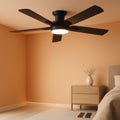 52Inch Ceiling Fan Flush Mount Remote Control System-0
