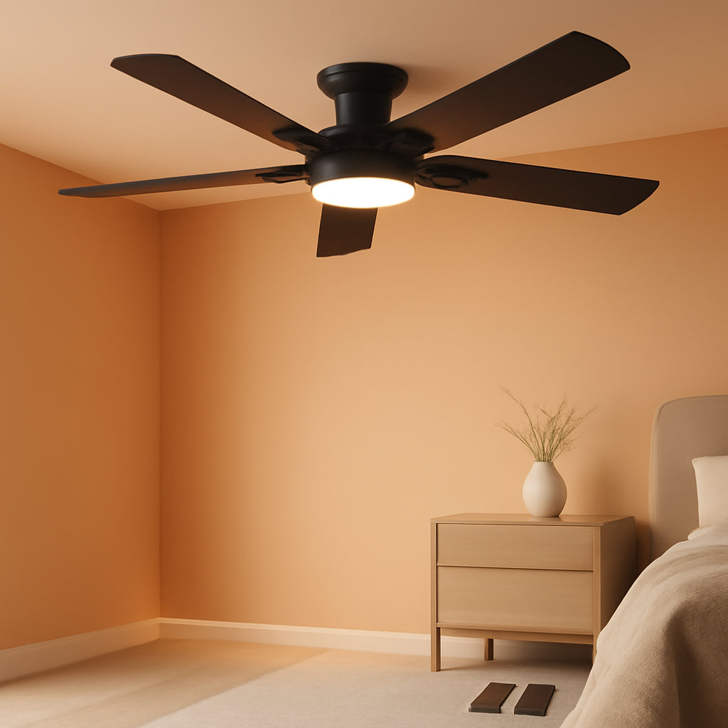 52Inch Ceiling Fan Flush Mount Remote Control System-0