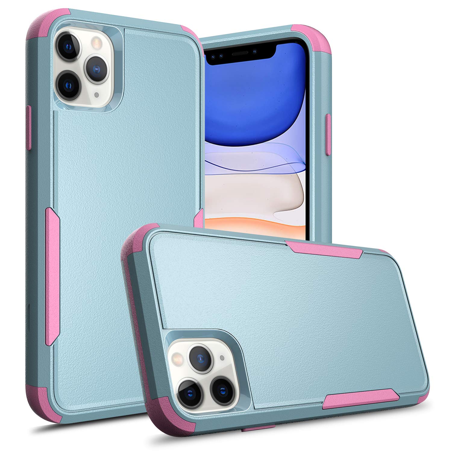 Compatible for Apple iPhone 12 Pro Cases & iPhone 12 Cases Heavy Duty Cover with [Shockproof] [Dropproof] Protective Phone Case for iPhone 12