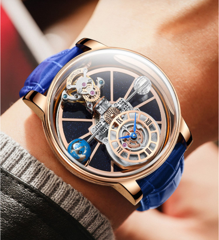 Men's Skeleton Quartz Watch