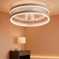 White Ceiling Fan With Energy Efficient LED Technology-0