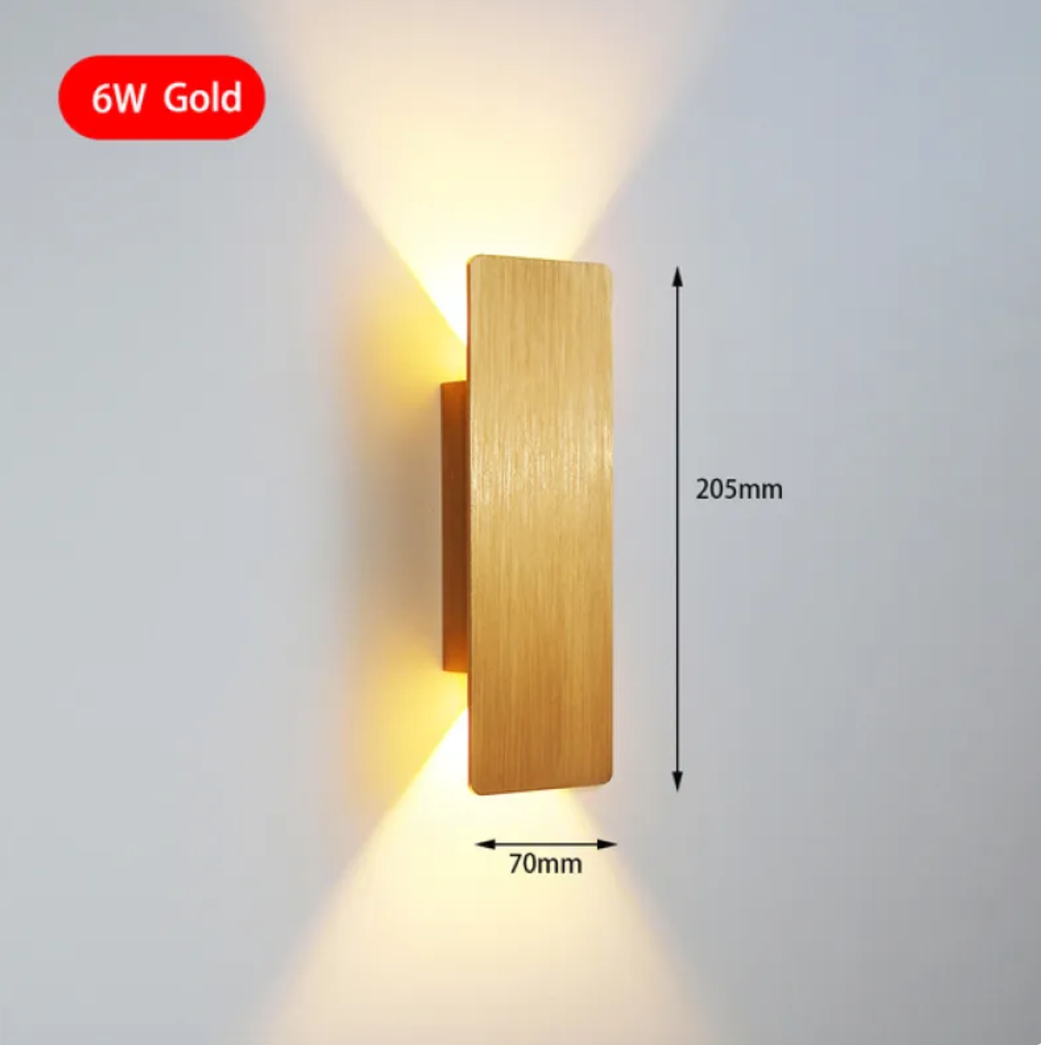 Modern 6W LED Indoor Wall Lamp for Bedroom and Living Room