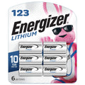Energizer 123 Batteries Lithium CR123A Battery 6 Battery Count