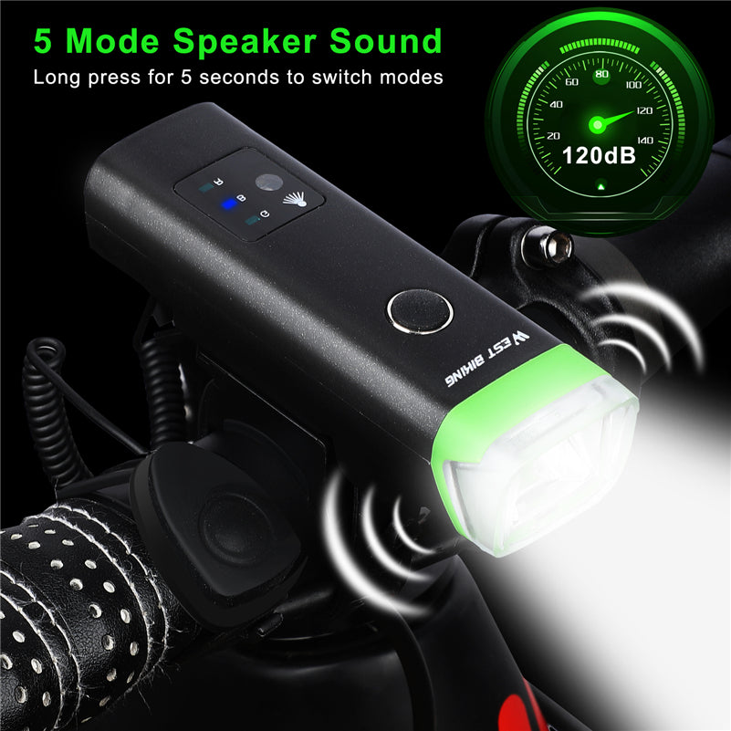 West Biking Rechargeable Front Light for Mountain Bikes