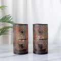 Set of 2 Black Table Metal lamps-0