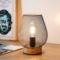 8"H Touch Adjustable Table Lamp(Wooden Base,Bronze Egg)-0