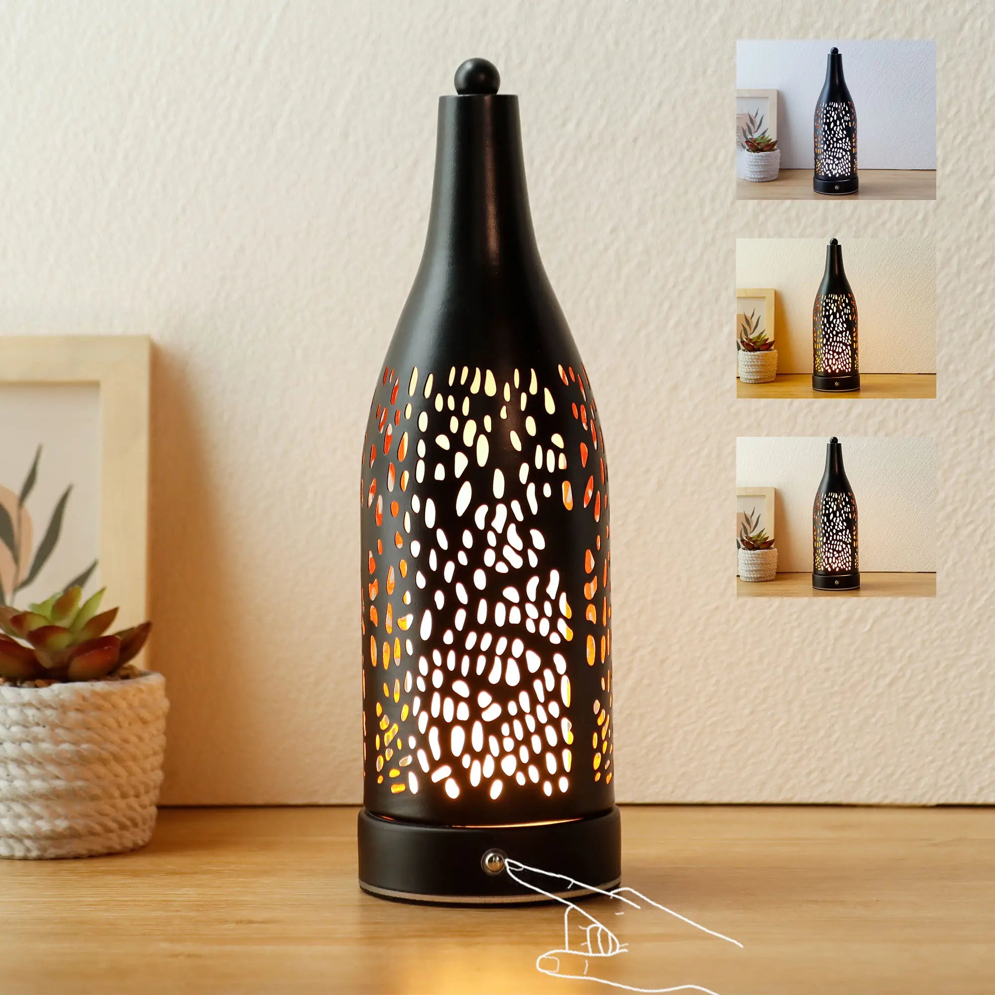 Cordless Table Lamp 4000mAh Rechargeable Battery Operated-3