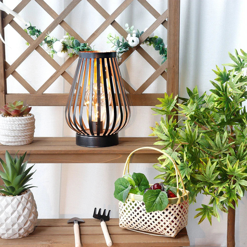 8.7"H Battery Powered Outdoor Table Lamp-4