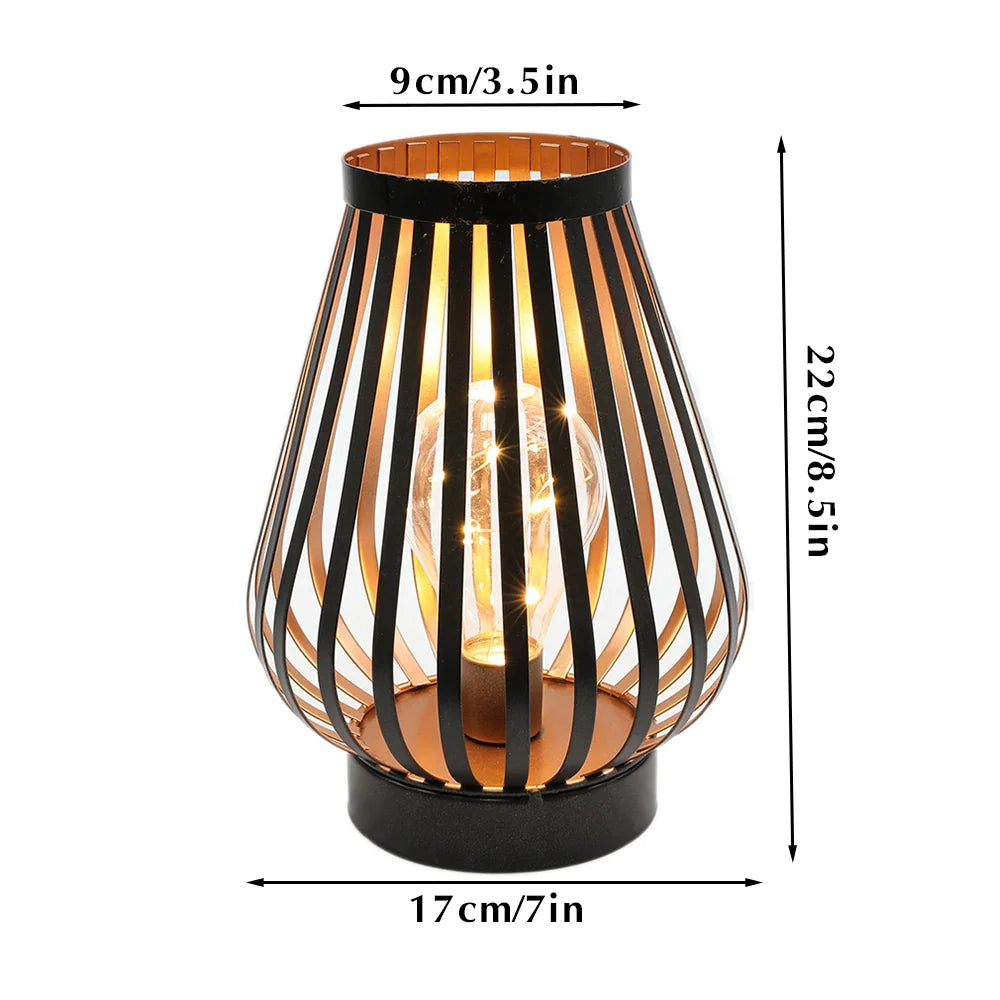 8.7"H Battery Powered Outdoor Table Lamp-3
