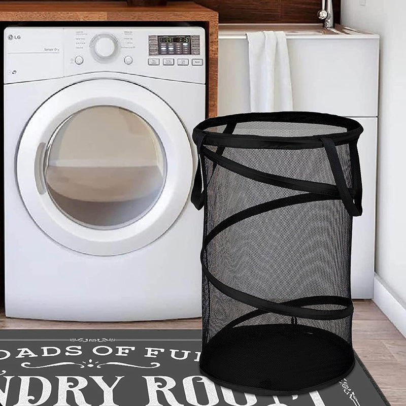 Large Collapsible Cylindrical Laundry Basket (1pc)