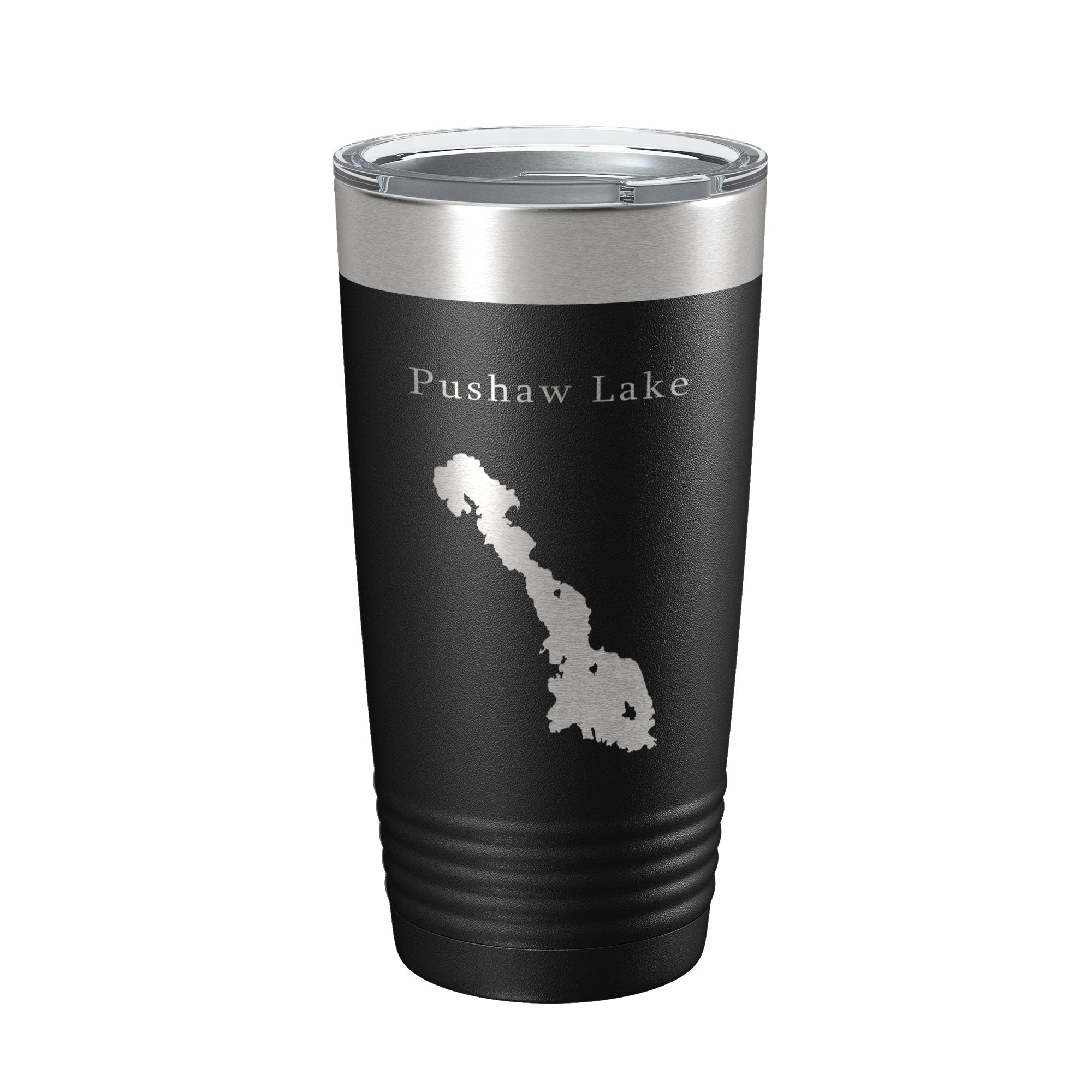 Pushaw Lake Map Tumbler Travel Mug Insulated Laser Engraved Coffee Cup Maine 20 oz-5