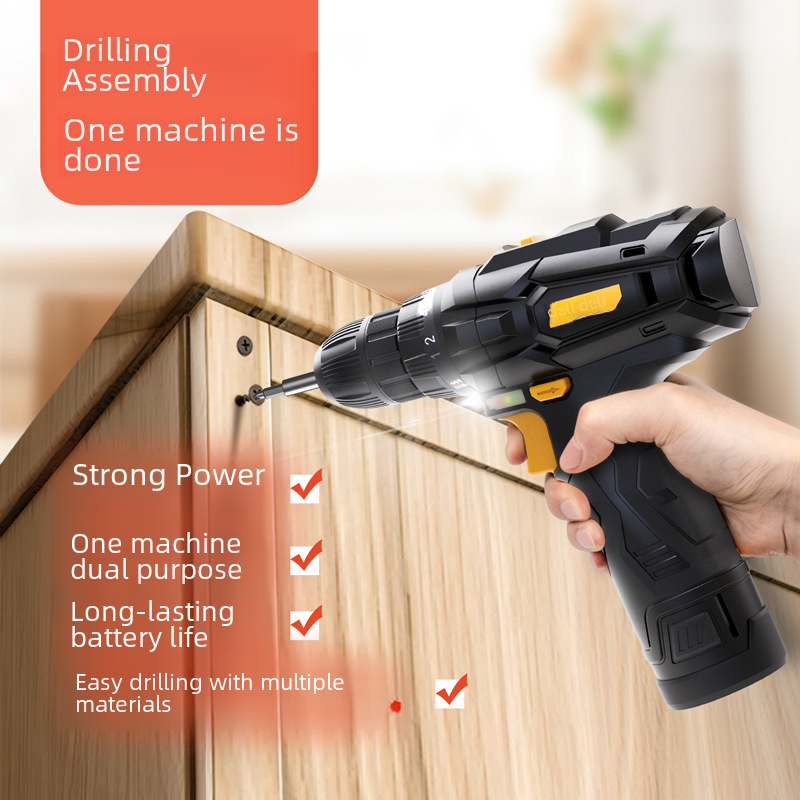 Deli 12V Rechargeable Electric Screwdriver Drill DL600012