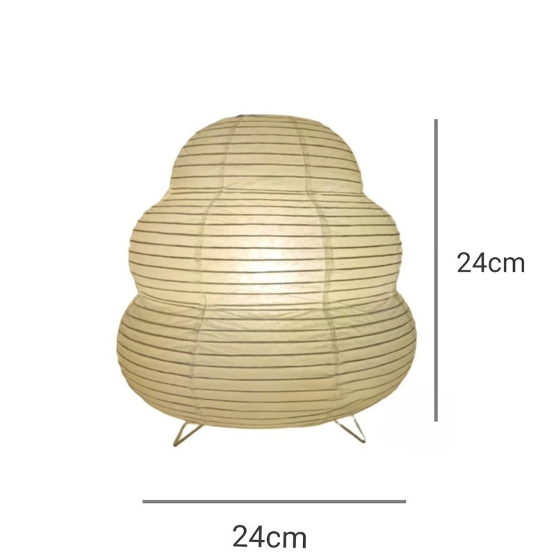 Japanese Wabi-Sabi Rice Paper Table Lamp-6