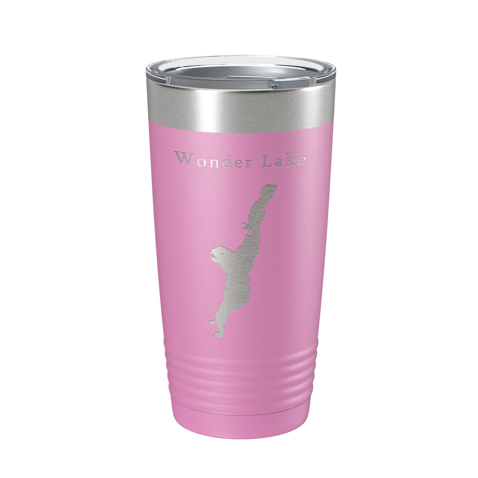 Wonder Lake Map Tumbler Travel Mug Insulated Laser Engraved Coffee Cup Illinois 20 oz-14