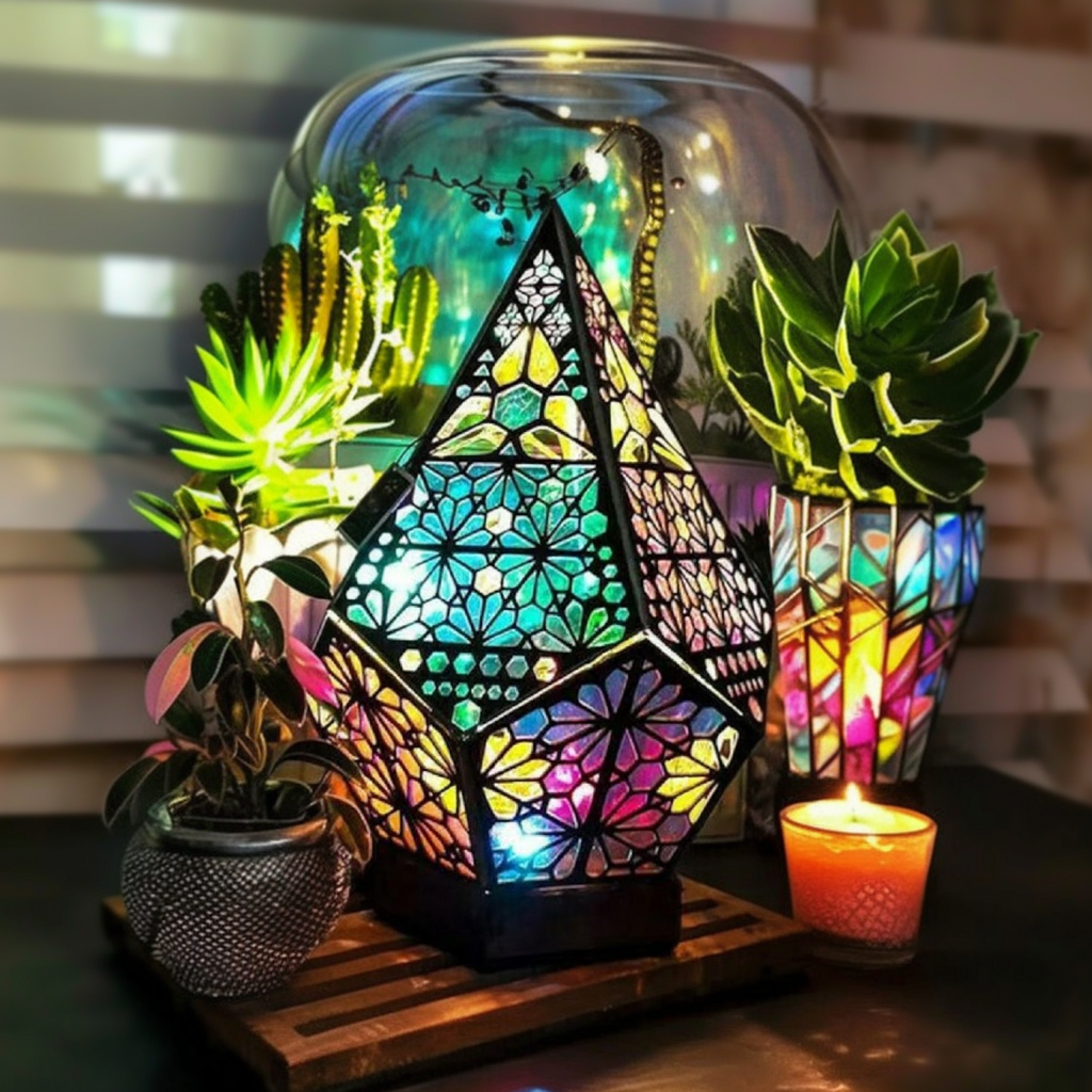 Bohemian Wooden Table Lamp-1