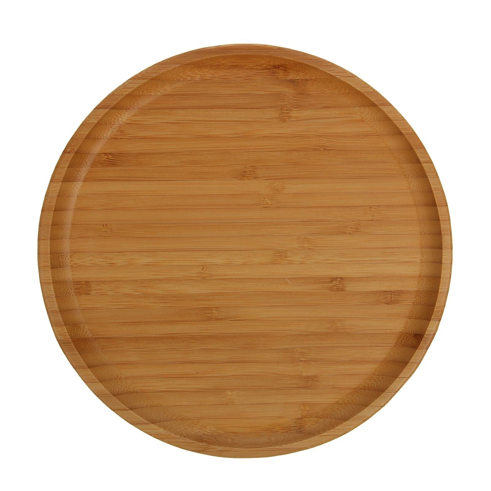 Bamboo Round Plate 10" inch |For pizza / Barbecue / Steak-1