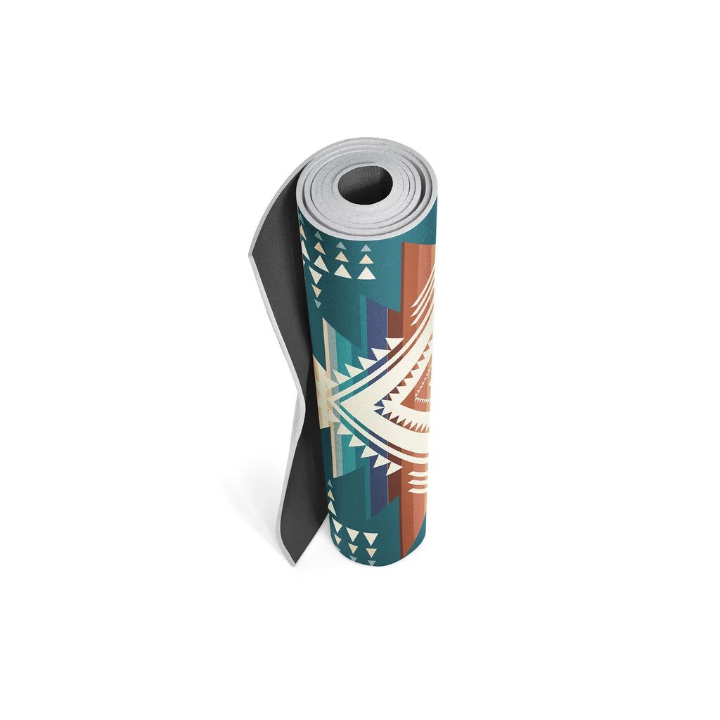 Buffalo Hills Moss Yoga Mat – 6 mm Extra Thick, Double-Sided Non-Slip, Eco-Friendly PER with Moss Green Nature Design | Yune Yoga-4