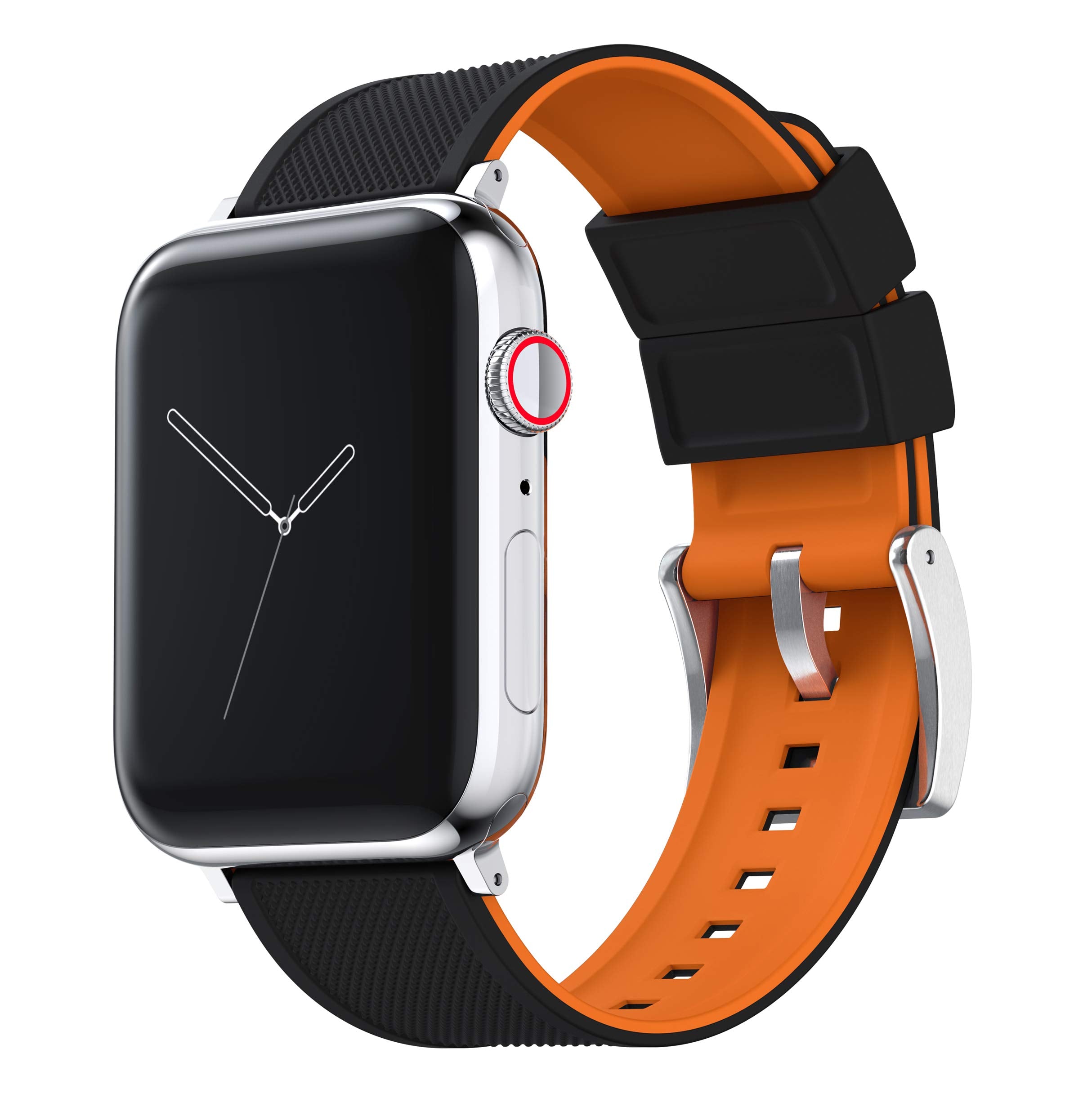 BARTON WATCH BANDS - Elite Silicone Watch Bands Compatible with Apple Watch Models - 1, 2, 3, 4, 5, 6, 7, 8, 9, 10, SE, Ultra & Ultra 2