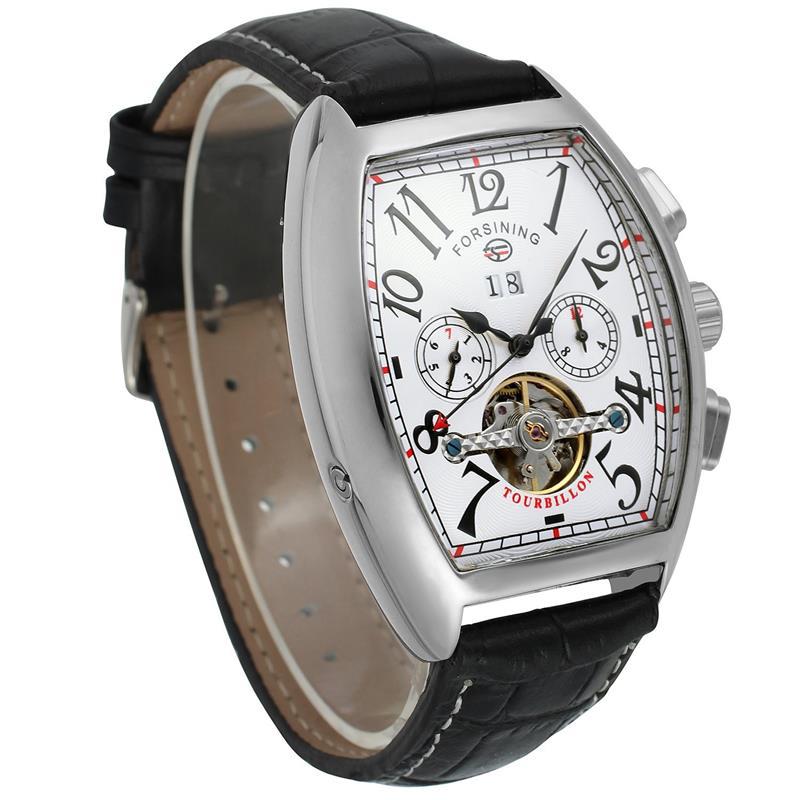 FORSINING Automatic Leather Strap Watch