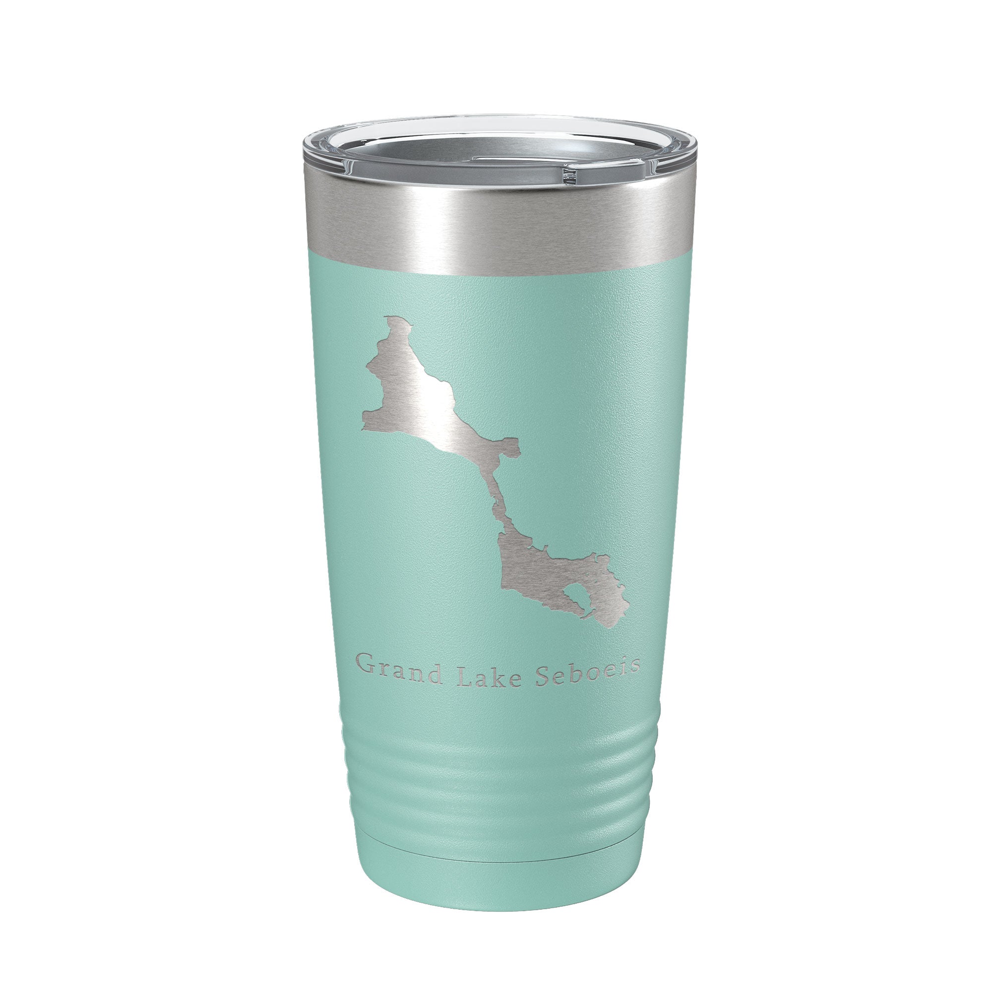 Grand Lake Seboeis Map Tumbler Travel Mug Insulated Laser Engraved Coffee Cup Maine 20 oz-12