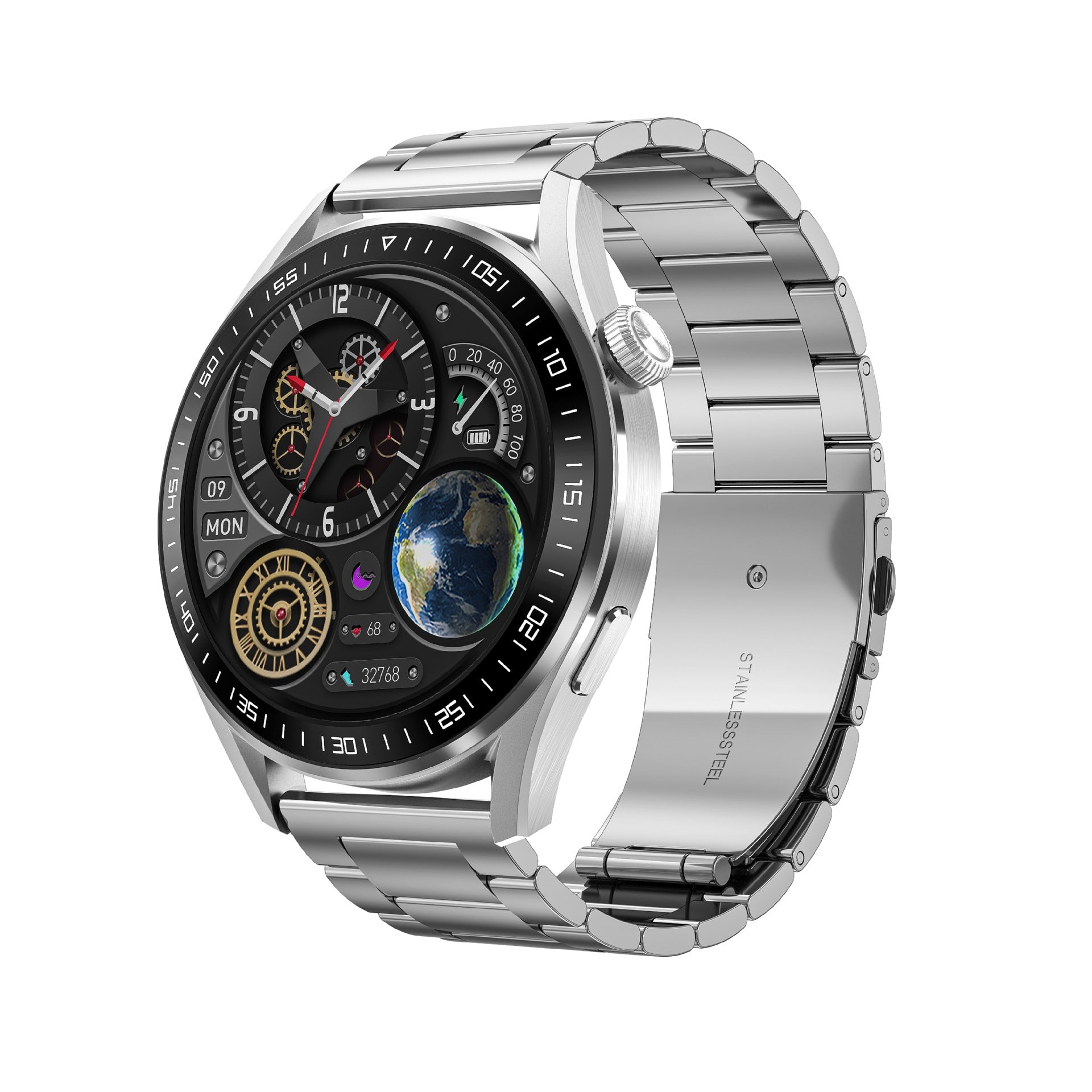 Waterproof Sports Silicone Smart Watch