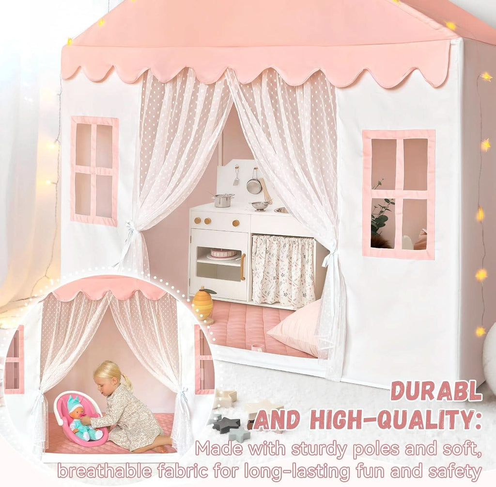 Premium Over sized Pink Indoor Playhouse Tent Toddlers-3