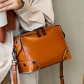 Women's Simple Genuine Leather Shoulder Handbag