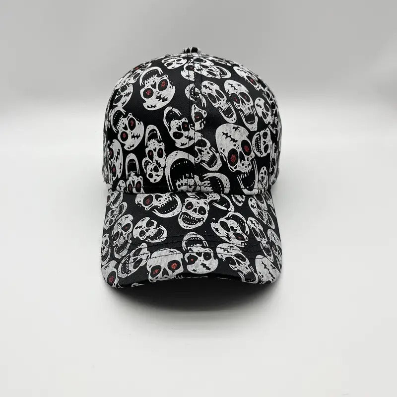 Skull Baseball Cap - Versatile Peaked Cap for All