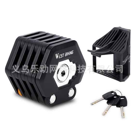 West Rider Bicycle Lock with Key for Mountain and Electric Bikes