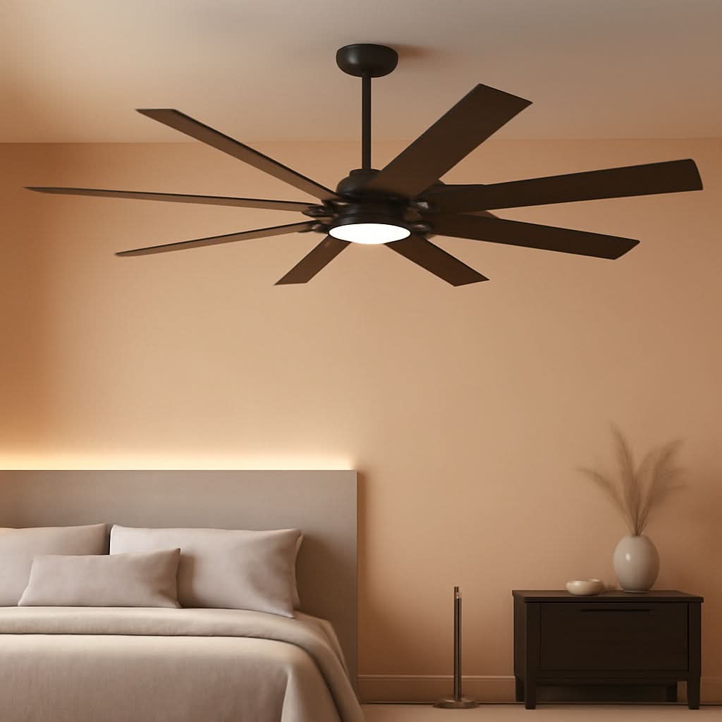 72 Inch Ceiling Fan Dimmable Lighting Remote Control-0