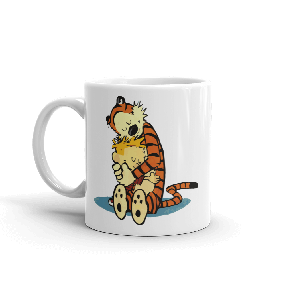 Calvin and Hobbes Hugging Mug-0