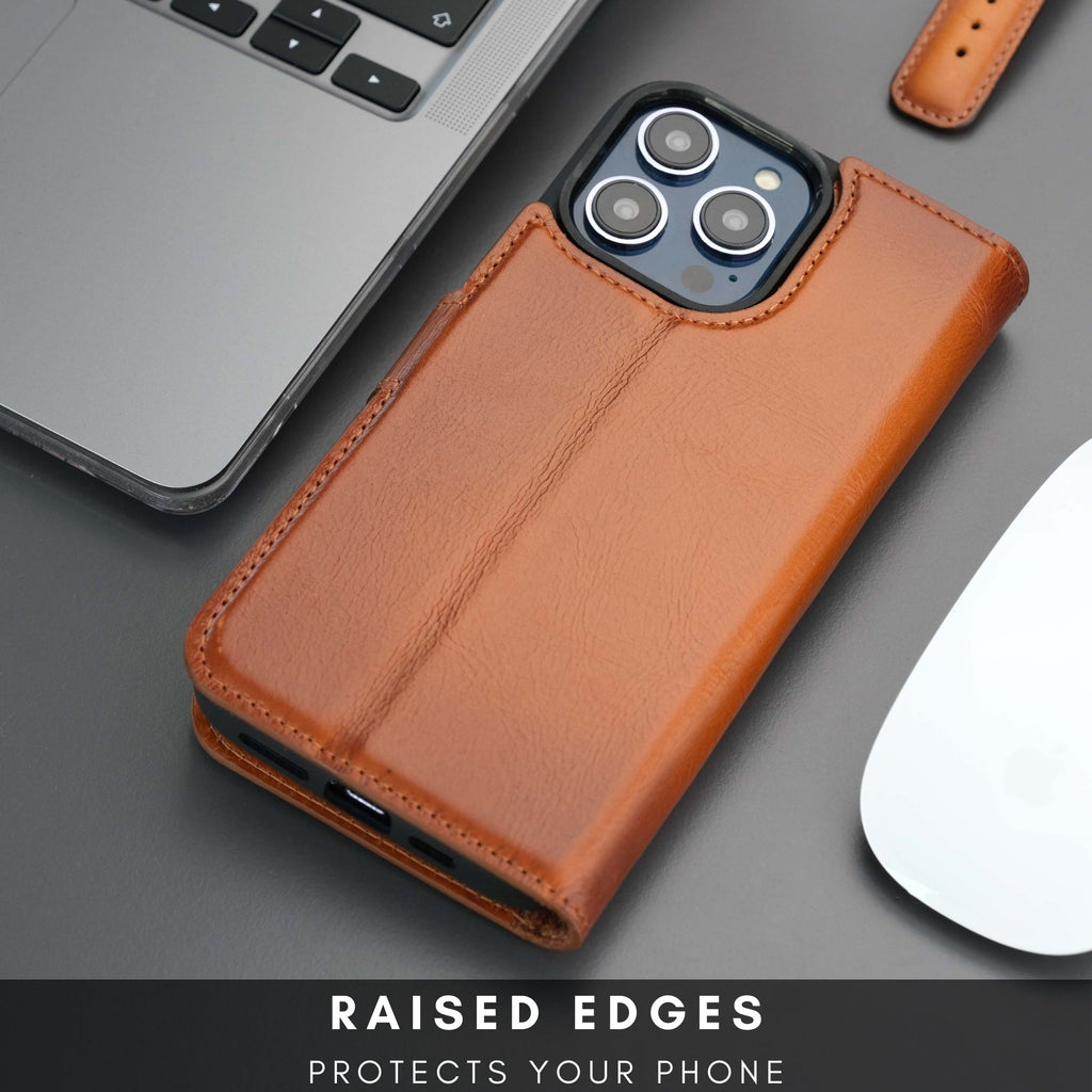 Casper iPhone 16 Pro Wallet Case Leather MagSafe-3