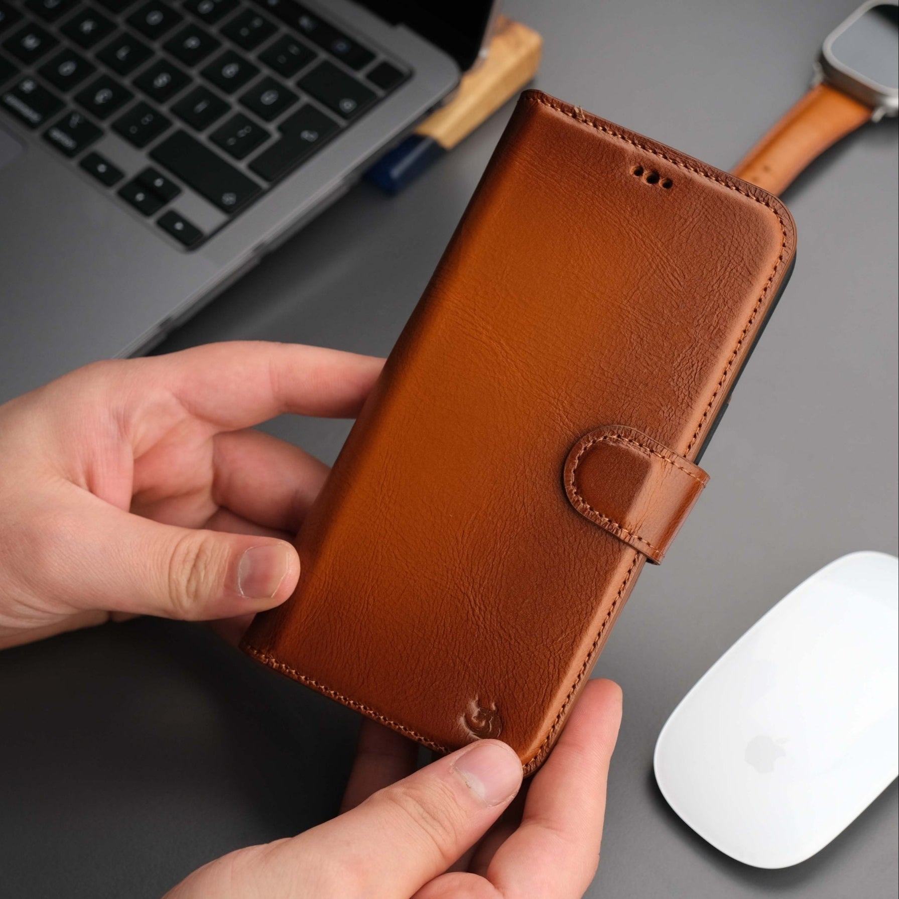 Casper iPhone 16 Pro Max Wallet Case Leather MagSafe-1