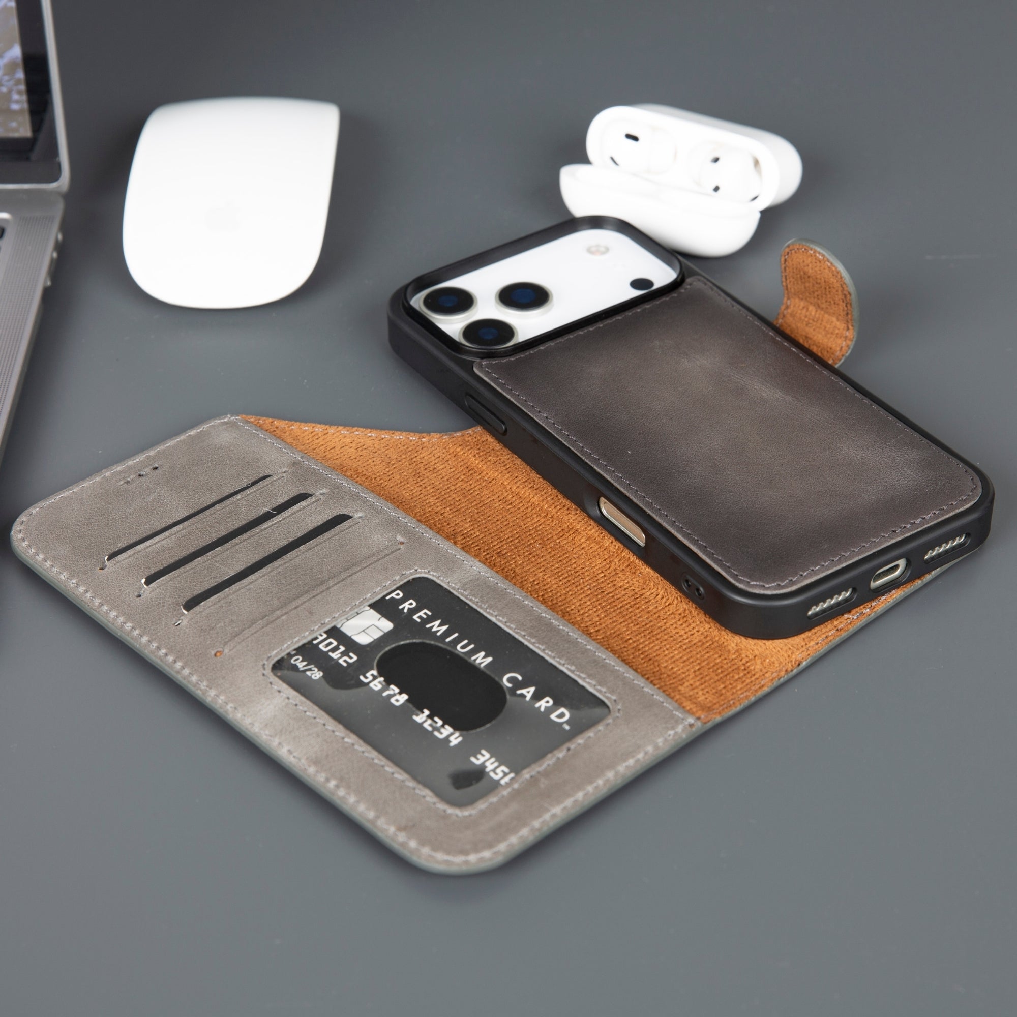 Casper iPhone 17 Pro Leather Wallet Case – MagSafe Compatible-9