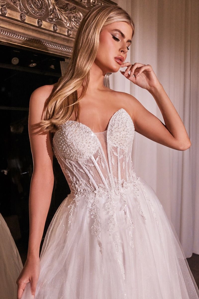 Strapless Bridal Ball Gown-2