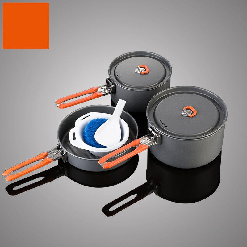 Portable Cooker Set with High Efficiency Folding Handle