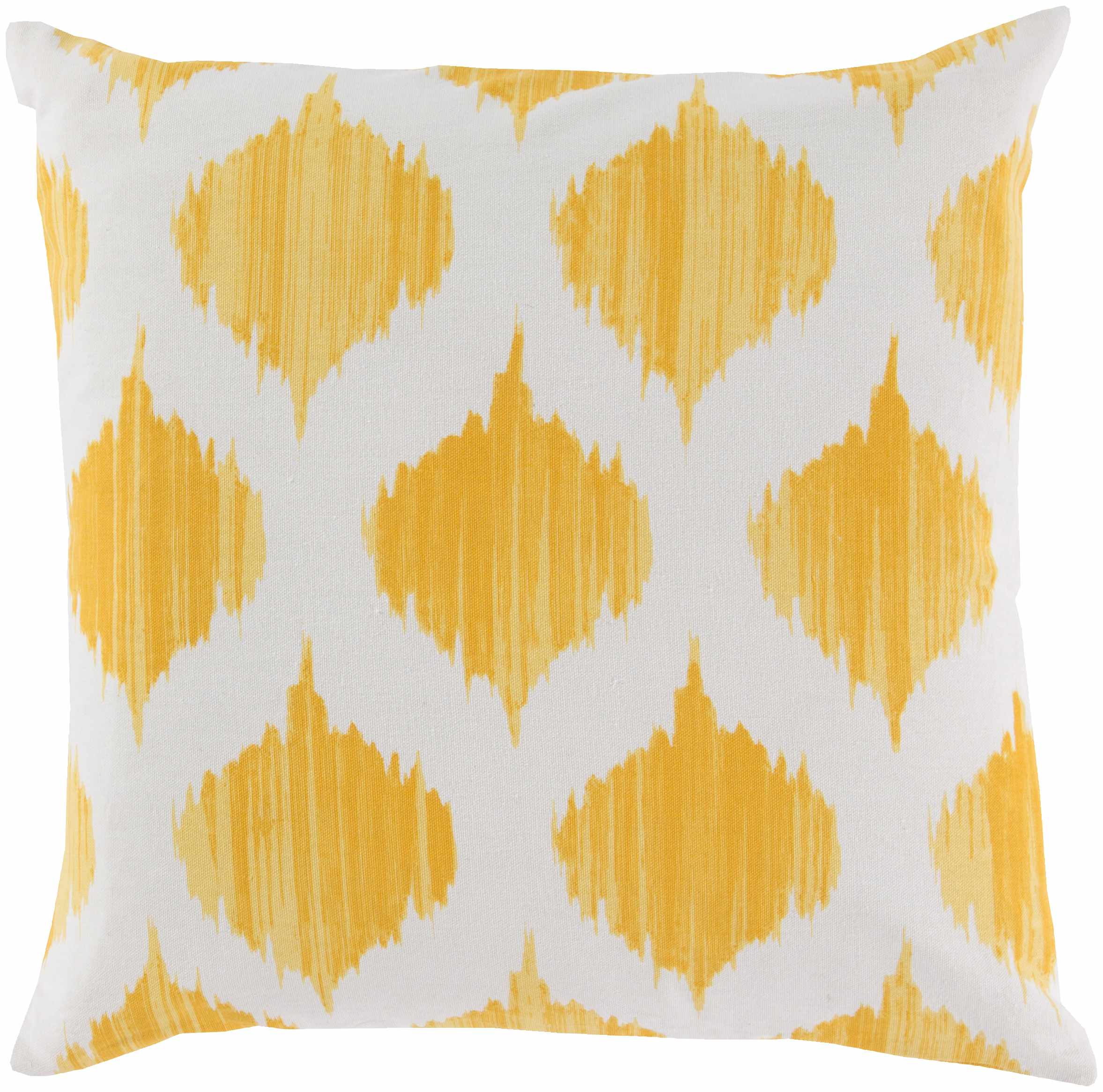 Bryant Yellow Ikat Throw Pillow - Clearance-0