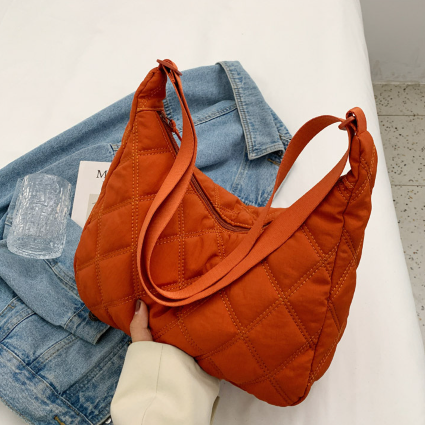 Millie Quilted Shoulder Bag-0