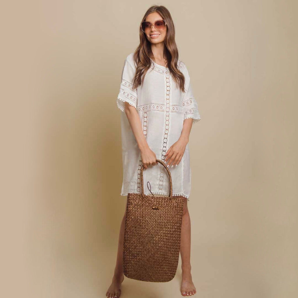 Spring Straw Shopping Bag-1