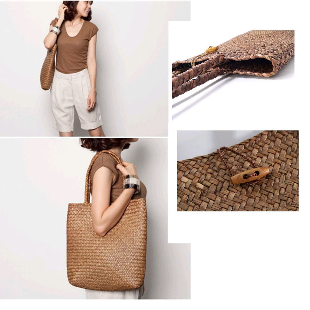 Spring Straw Shopping Bag-2