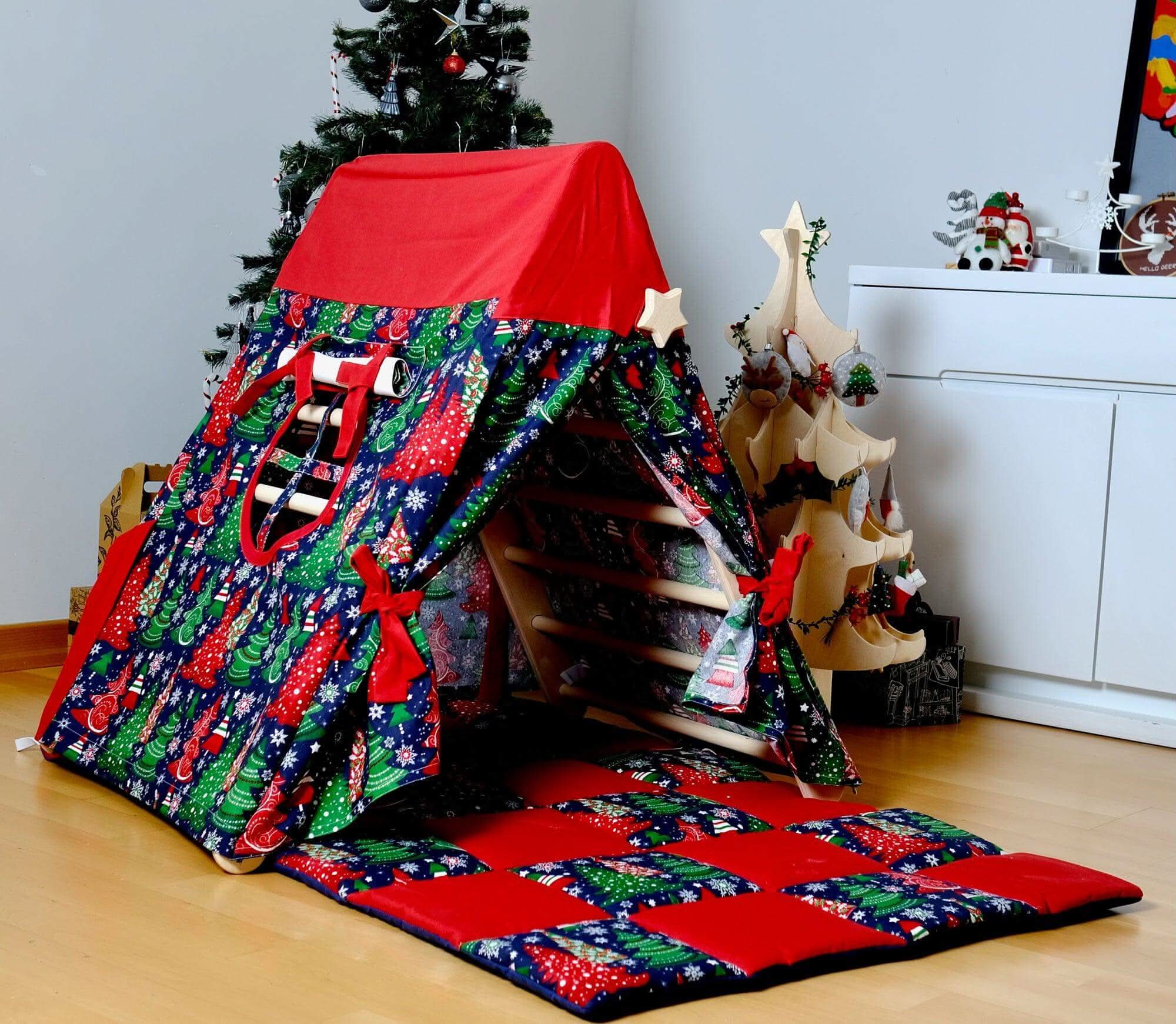 Climbing Triangle with Tent Cover, Mat, Ramp-10