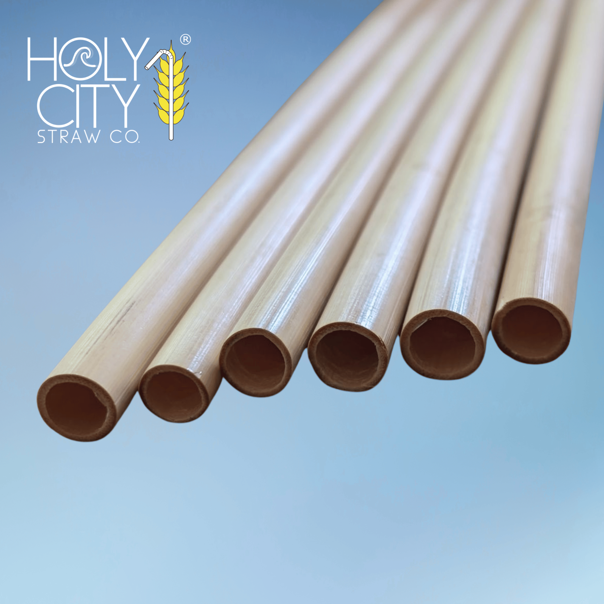 7.9" Jumbo Reed Stem Drinking Straws | Inner pack | 20 x 10ct. Boxes-1