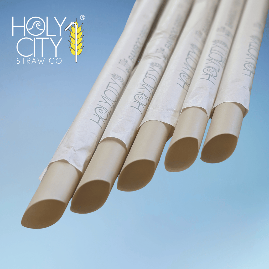 8.7" Wrapped Boba Bamboo Fiber Straws | 12mm-1