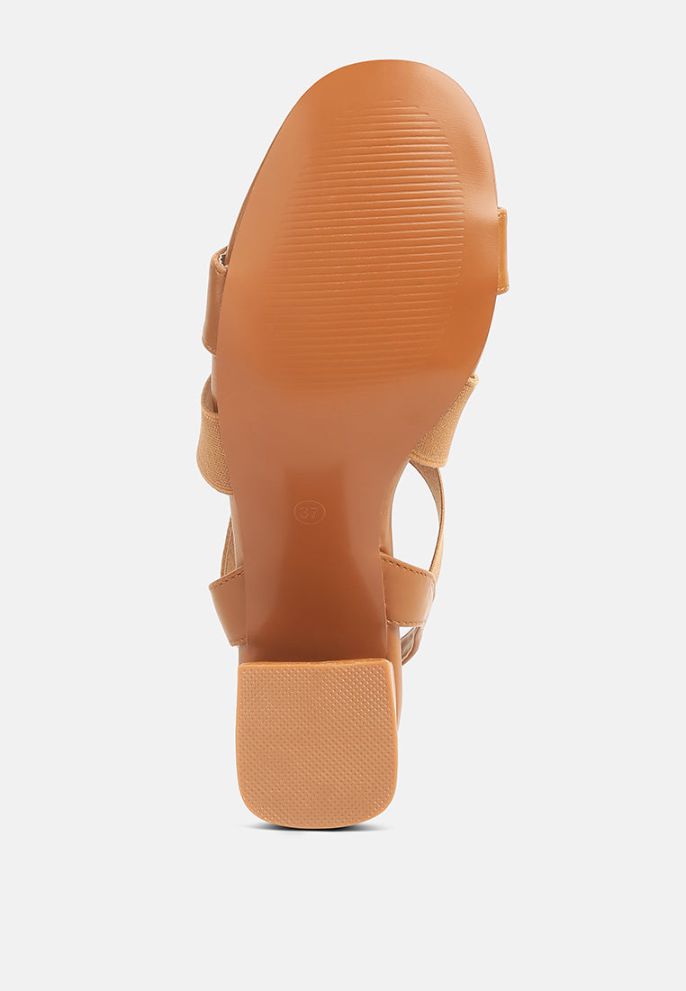 Comfortable Straps Block Heel Sandals-4