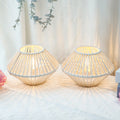 Set of 2 Woven Cotton Rope Table Lamps-0