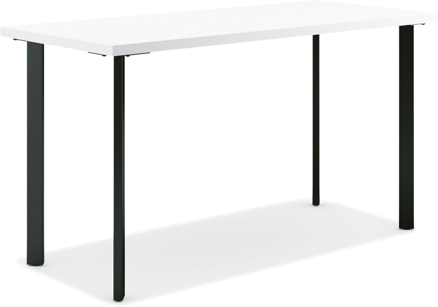 Coze 42 Inch White Top Computer Desk Sturdy Space Saving