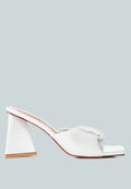 Cupid Kiss Pleated Twist Strap Sandals-0